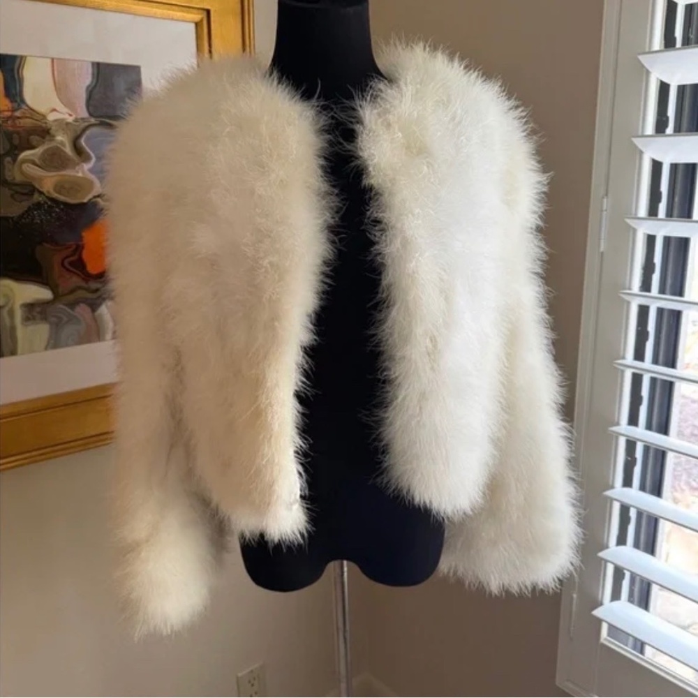 Vintage Ostrich Feather Jacket